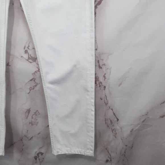 Everlane Jeans Button Fly 90s Cheeky Straight Leg High Rise White Bone Reg - Picture 5 of 13